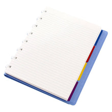 Încarcă imaginea în vizualizatorul Galerie, Agenda Notebook A5 FILOFAX Saffiano albastru vista cu spirala si rezerve Agenda Filofax 
