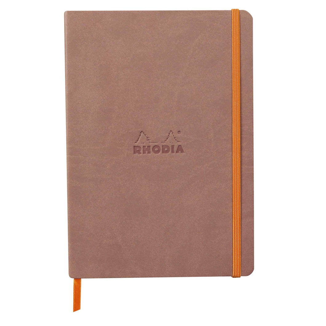 Agenda A5 160 pagini Rhodia roz pal inchis, dictando, coperta flexibila Agenda Rhodia 