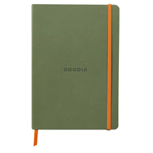Încarcă imaginea în vizualizatorul Galerie, Agenda A5 160 pagini Rhodia verde salvie, dictando, coperta flexibila Agenda Rhodia 
