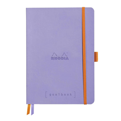 Agenda A5 240 pagini Rhodia GOALBOOK bleu, punctat, coperta flexibila Agenda Rhodia 