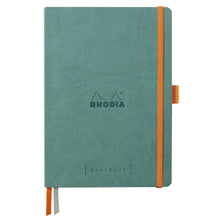 Încarcă imaginea în vizualizatorul Galerie, Agenda A5 240 pagini Rhodia GOALBOOK verde albastrui, punctat, coperta flexibila Agenda Rhodia 
