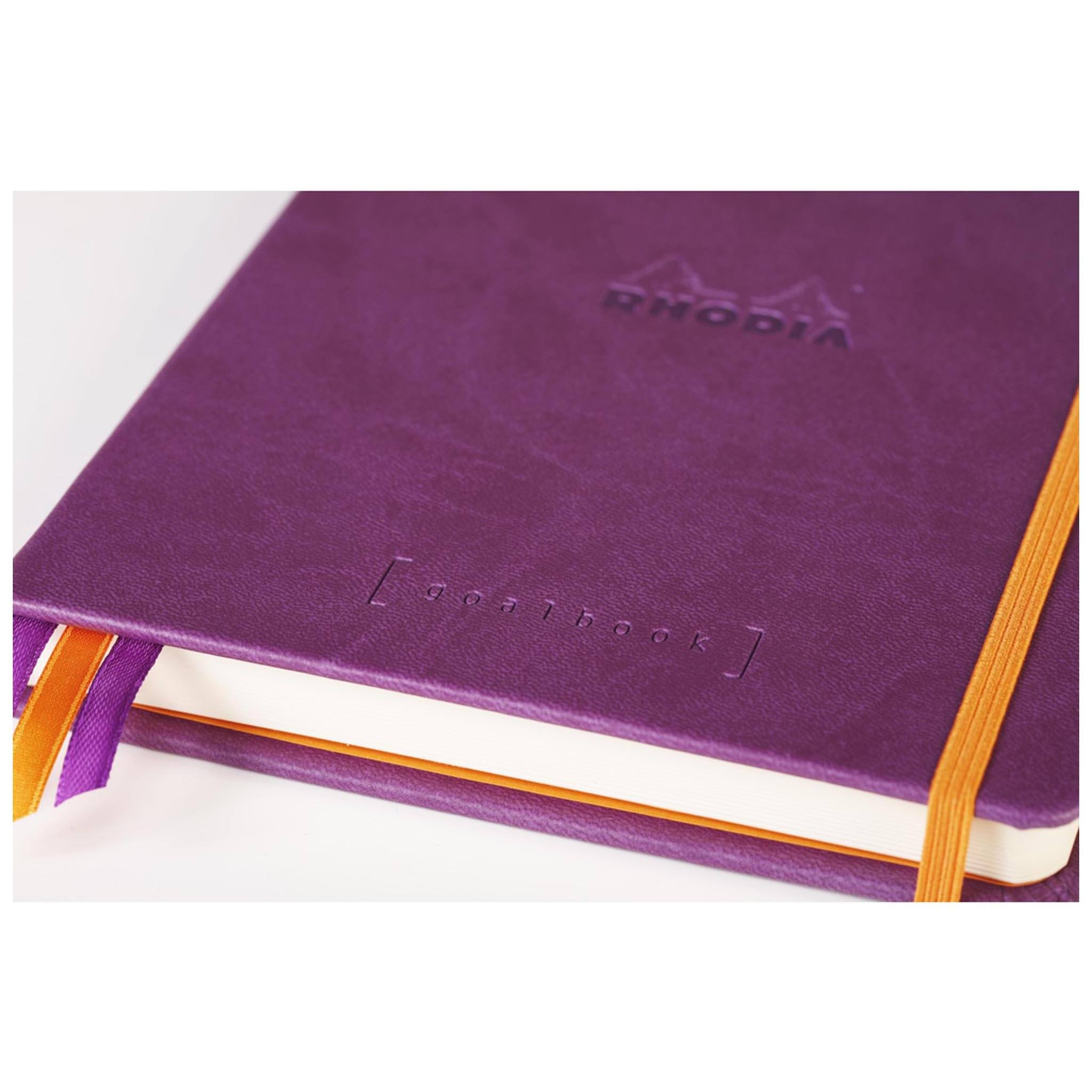 Carnet A5 Pointillés 240p numérotées GoalBook Rhodia Violet - Carnet  d'écriture - Creavea