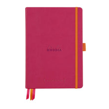 Încarcă imaginea în vizualizatorul Galerie, Agenda Lux Goal Book A5 raspberry punctata cu coperta rigida Agenda Rhodia 
