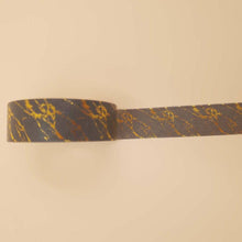Încarcă imaginea în vizualizatorul Galerie, Banda Washi - Negru Model Insertii Aurii Banda Washi Paperie.ro 
