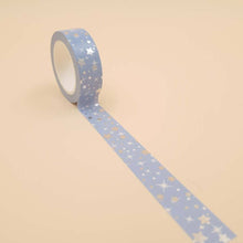 Încarcă imaginea în vizualizatorul Galerie, Banda Washi - Bleu Model Stelute Banda Washi Paperie.ro 
