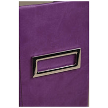 Încarcă imaginea în vizualizatorul Galerie, Suport vertical Rhodia violet din imitatie italiana de piele 10x25x31cm suport vertical Rhodia 
