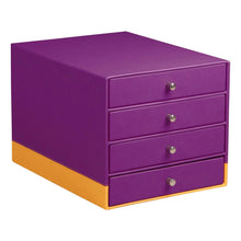 Încarcă imaginea în vizualizatorul Galerie, Cutie organizare violet Rhodia cu 4 sertare 24.8x32.7x22.8cm Cutie organizare Rhodia 

