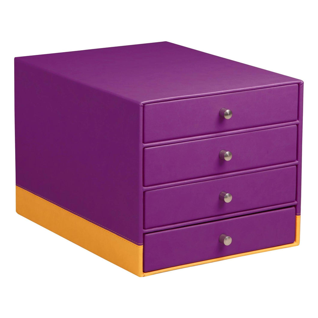 Cutie organizare violet Rhodia cu 4 sertare 24.8x32.7x22.8cm Cutie organizare Rhodia 