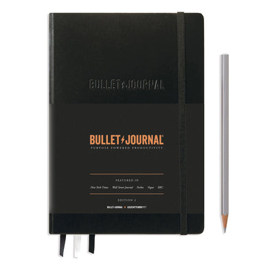 Caiet Bullet / Journal Editia a IIa A5 negru 206 pg, hartie 120g/m², linii punctate Agenda Leuchtturm Leuchtturm 1917 