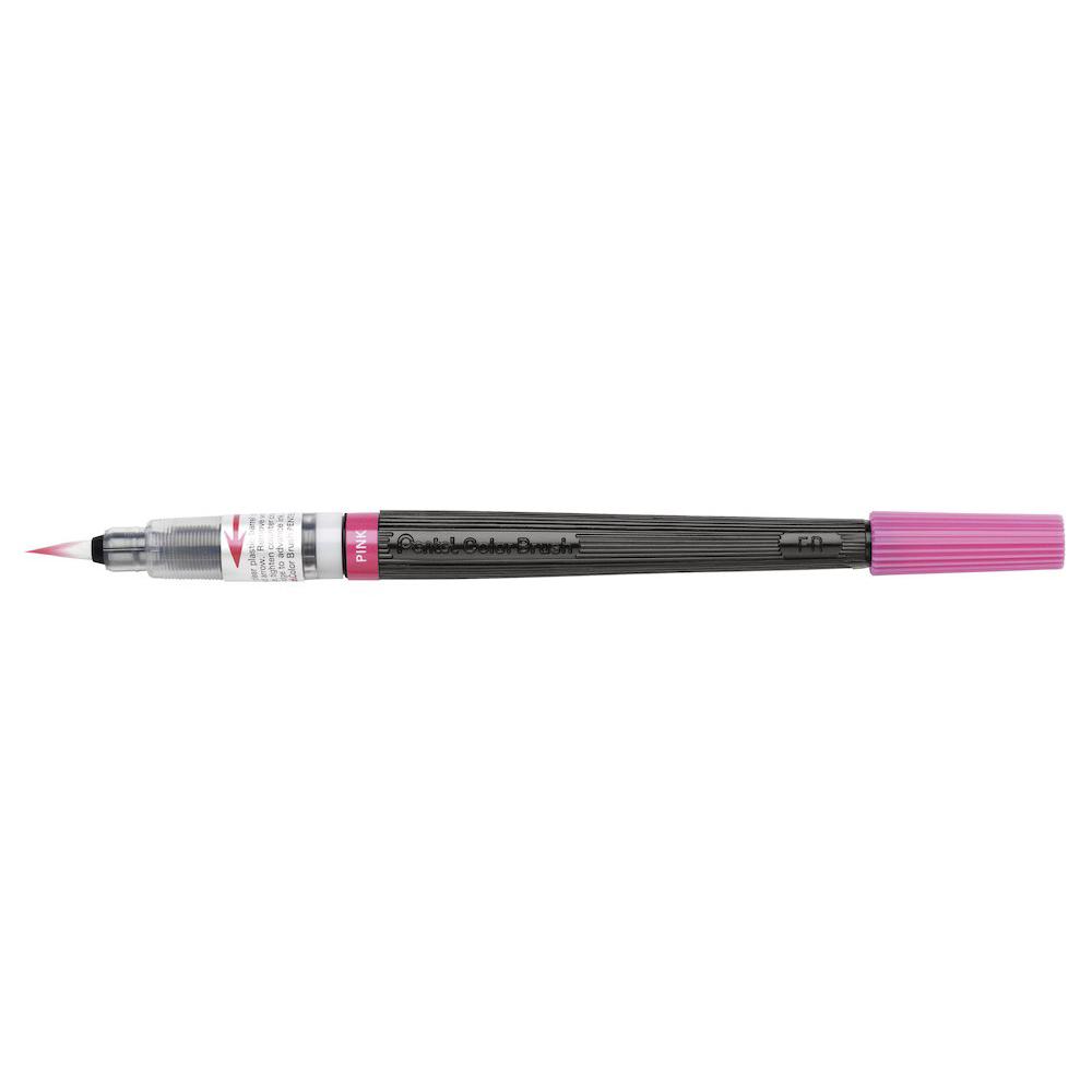 Pensula Pentel colorata roz Paperie.ro 