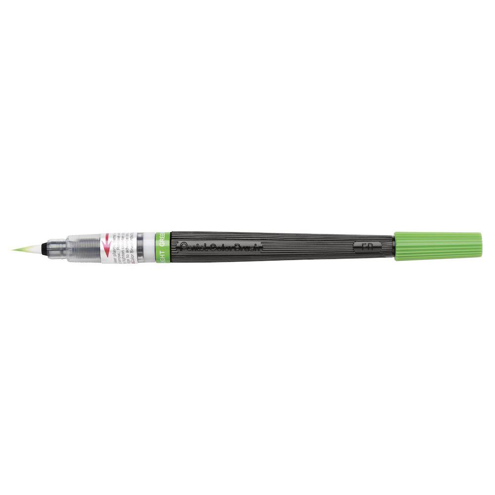Pensula Pentel colorata verde deschis Paperie.ro 