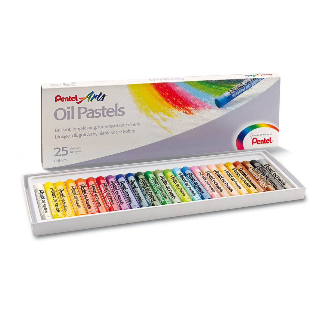 Creioane cerate Pentel Oil Pastels set 25 buc Paperie.ro 