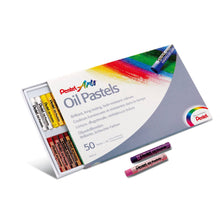 Încarcă imaginea în vizualizatorul Galerie, Creioane cerate Pentel Oil Pastels set 50 buc Paperie.ro 
