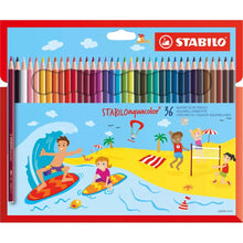 Încarcă imaginea în vizualizatorul Galerie, Creioane colorate Stabilo Aquacolor, 36 culori /set Creioane colorate Stabilo 
