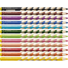 Încarcă imaginea în vizualizatorul Galerie, Creioane colorate Stabilo EasyColors, pentru stangaci, 6 culori/portofel carton Creioane colorate Stabilo 
