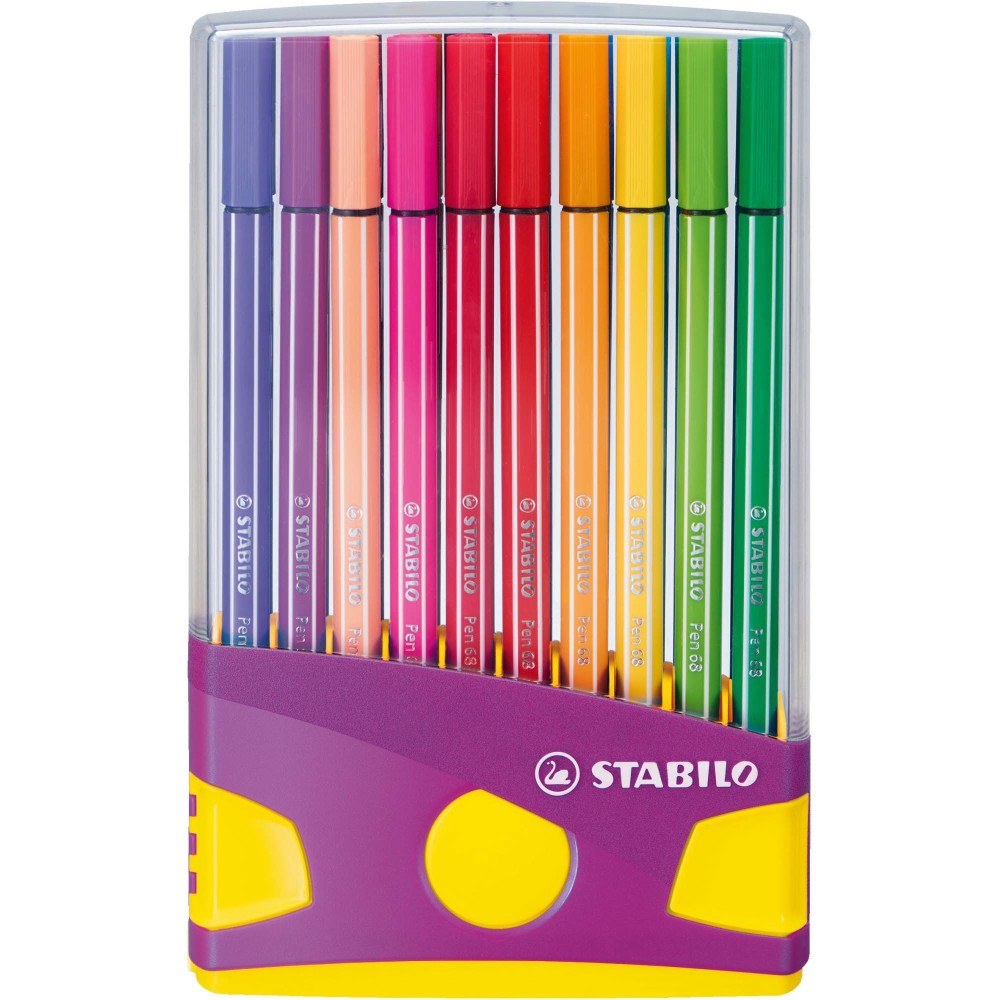 Carioca Stabilo Pen 68, 20 culori / set, Color Parade violet Carioca Stabilo 