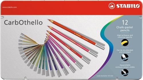Creioane colorate Stabilo CarbOthello 12 culori/set Creioane colorate Stabilo 